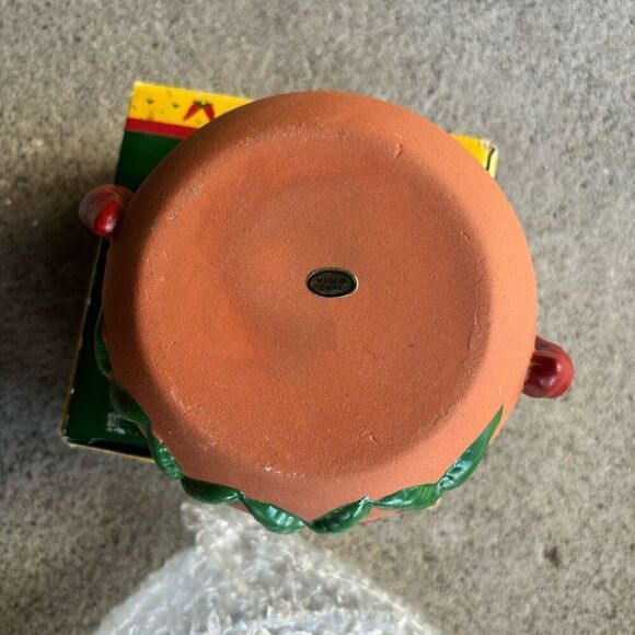 Giftco Chili Pepper Terra Cotta Salsa Pot *New* - Picture 6 of 10